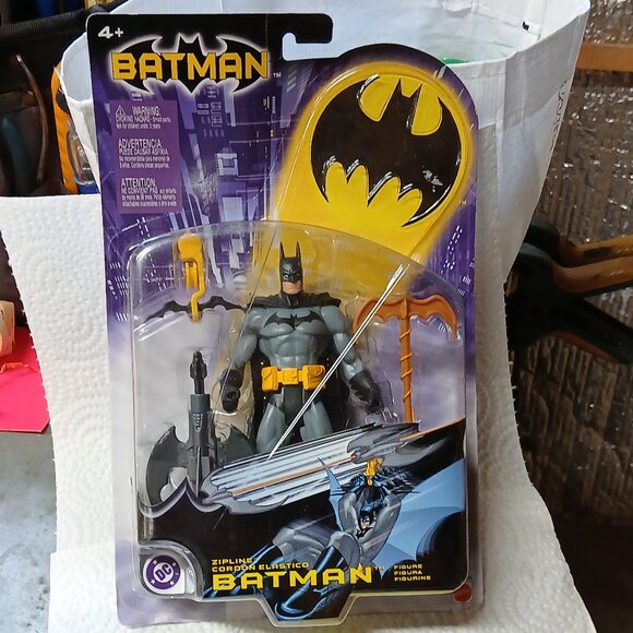 2003 Batman Action Figure.Zipline - New In Package  DC Mattel - Picture 1 of 2